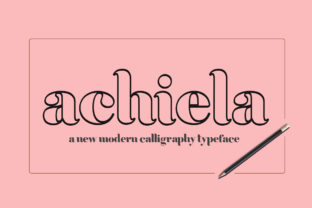 Achiela Family: A Bold Serif for Distinctive Design