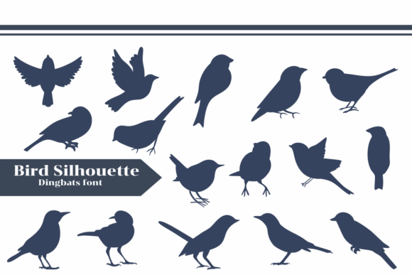Bird Silhouette: A Hand-Sketched Font for Creative Projects