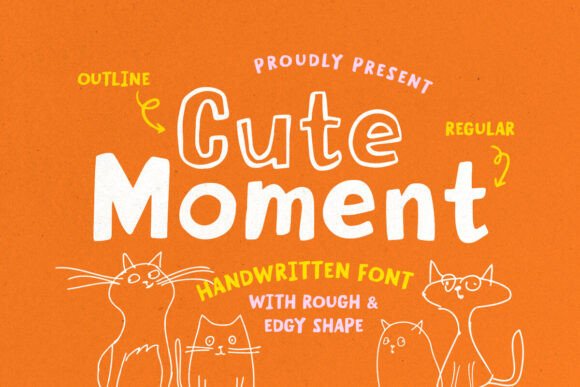 Bring Authenticity to Your Designs with Cute Moment Font