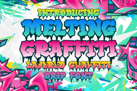 Bring Urban Energy to Your Designs with Melting Graffiti