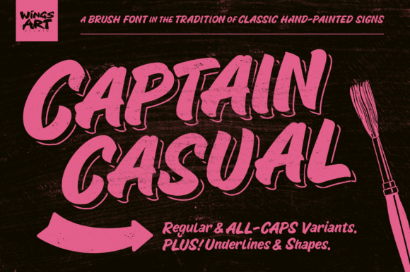 Captain Casual: The Brush Font for Authentic Branding