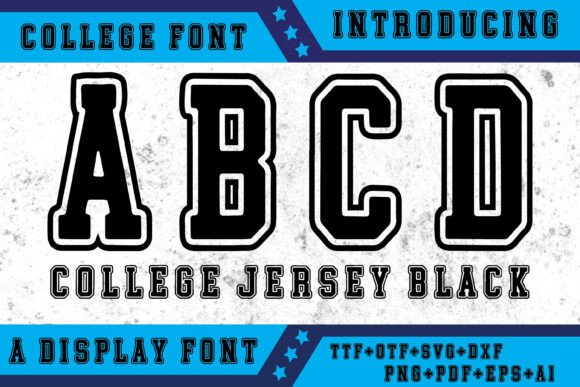 College Jersey Black: The Ultimate Display Typeface for Sports & Branding