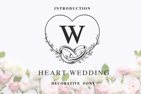 Crafting Timeless Romance with Heart Wedding Typography