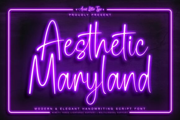 Exploring the Luxury of Aesthetic Maryland Font