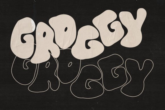 Groggy Font: A Playful Y2K-Inspired Typeface for Modern Design