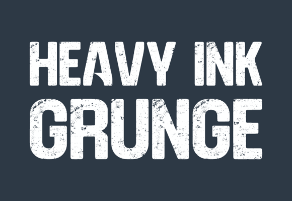 Heavy Ink Grunge: The Typeface That Shouts