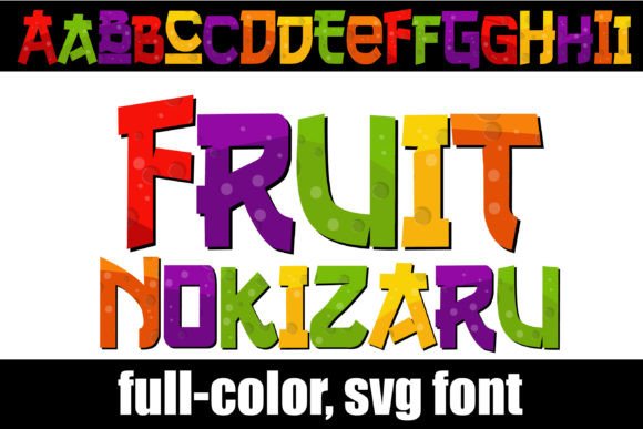 Infuse Playful Energy with Fruit Nokizaru: A Ninja-Inspired Color Font