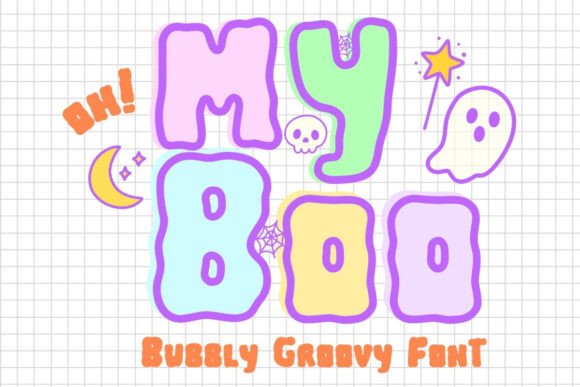 My Boo Font: A Bubbly Halloween Typeface for Spooky-Cute Designs