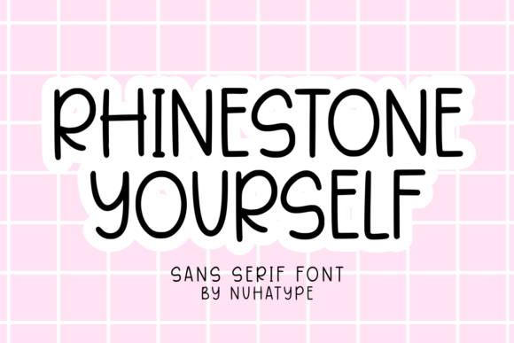 Rhinestone Yourself: A Playful Sans Serif Font for Sparkling Designs