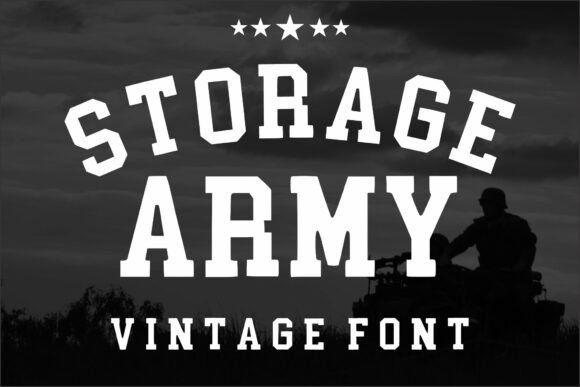 Storage Army: The Slab Serif for Bold College Spirit