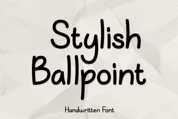 Stylish Ballpoint: The Casual Script Font for Real-World Projects