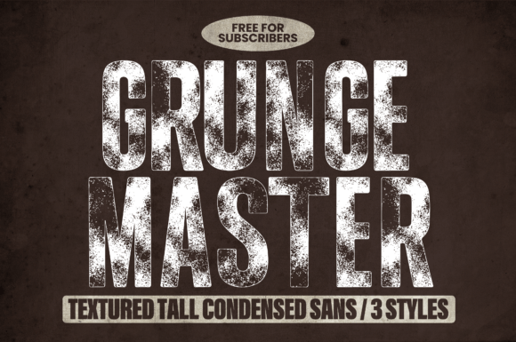 Unveiling Grunge Master: The Worn-Out Sans Serif for Edgy Projects